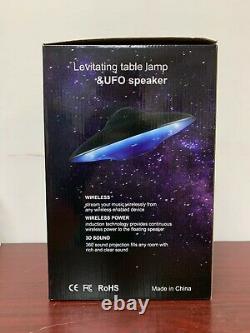 Levitating Floating Bluetooth Speaker Magnetic UFO Lamp Xmas Birthday Gift Black