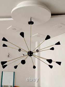 Luxe Decor Stylish Home Lighting Black Matte Chandelier Artistic CHristmas Gift