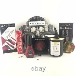 Luxury DREAM Gift Box! -Goth-Black Bath Bombs, Kat Von D, Lime Crime, NYX, Candle