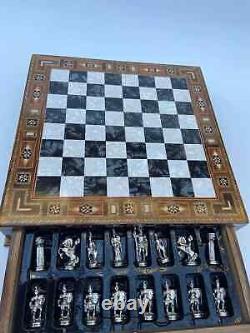 Luxury Designed Black Christmas Gifts Personalized Handmade Chess Set Board w