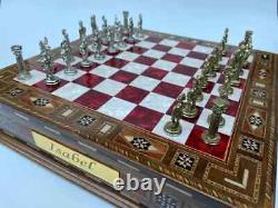 Luxury Designed Black Christmas Gifts Personalized Handmade Chess Set Board w