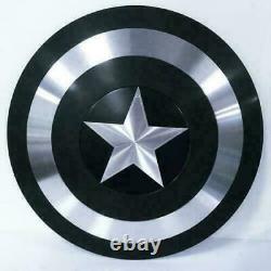 Medieval Black Captain America Shield Metal Prop Replica X mas gift