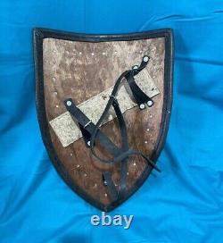 Medieval Wooden Handmade Battle Home Decorative Shield christmas for best gift