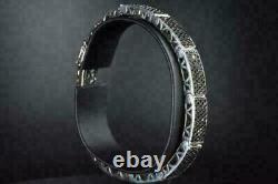 Men's 9Ct Lab Created Diamond Tennis Bracelet Birthday Gift 14kWhite Gold Finish