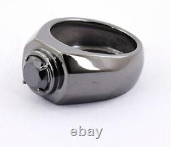 Men's Ring 1.00 Ct Black Diamond Ring AAA Certified! Christmas Gift