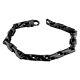 Mens Black Tungsten Carbide Chain Link Bracelet Cybergoth Rocker Cuff Bangle