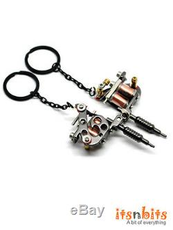 Mini Tattoo Gun Tattoo Machine Key Ring Key Chain Metal Xmas Bday Gift UK x 1