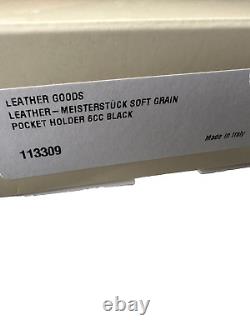 Montblanc Cardholder Black Leather Grain Meisterstuck 3333GB Christmas Gift