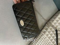 Mulberry Black Quilted Shiny Buffalo Wallet On Chain Perfect Christmas Gift