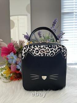 NWT Kate Spade New York Meow Cat Daisy Vanity Crossbody Novelty Purse Gift