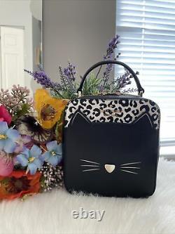 New Kate Spade Meow Cat Daisy Vanity Crossbody Novelty Purse + Cardholder Gift