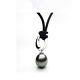 New Pacific Pearls 11.5mm Tahitian Black Pearl Pendant Necklace Christmas Gifts