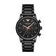 New Xmas Gift Emporio Armani Ar1509 Mens Black Ceramic Watch, Coa 2 Y Warranty