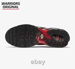 Nike Air Max Plus Black Bright Crimson Wolf Grey Men's Trainers Sizes UK-10 Sale