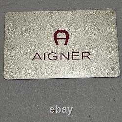 Original Aigner Red Leather Flap Crossbody Hand Bag Never used Great Xmas Gift