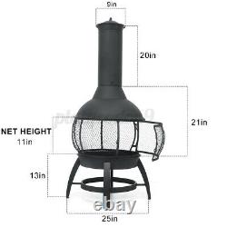 Outdoor Fire Pit Chiminea Fireplace Patio Firepit Burning Heater Xmas Gift US