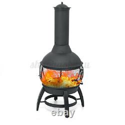 Outdoor Fire Pit Chiminea Fireplace Patio Firepit Burning Heater Xmas Gift US