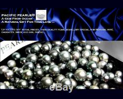 Pacific Pearls 9-11mm Tahitian Black Pearl Yellow Gold Bracelet Christmas Gifts
