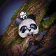 Panda Bear Pendant. Gifts For Him/her. Handmade Necklace. Silver Pendant