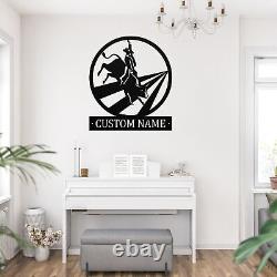 Personalized Bull Rider Metal Wall Art Home Decor Sign Birthday Christmas Gifts