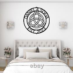 Personalized Celtic Metal Wall Art Home Decor Signs Birthday Christmas Gifts