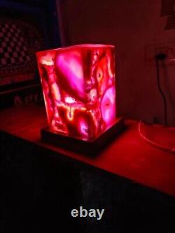 Pink Agate Natural Lamp, Bedroom Night Lamp, Personalized Gifts For Christmas