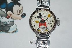 Rare Wire Lug 1933-34 Disney Ingersoll Sears Version Wrist Watch Great Xmas Gift