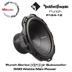 Rockford Fosgate P1S412 12 Punch Series 500 Watt Car Subwoofer Bass Sub