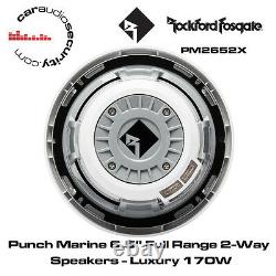 Rockford Fosgate PM2652X Punch Marine 6.5 Full Range 2-Way Speakers Luxury