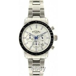 Rotary Stainless Steel Chronograph Mens Watch GB00470/01 Xmas Gift MRP-£145 Sale