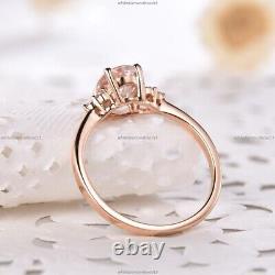 Rutilated Quartz Diamond Anniversary Gift Statement Ring 14k Gold Fine Jewelry