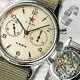 Seagull 1963 40mm Gold Swanneck Sapphire Mechanical Chronograph Watch Su1963s40x