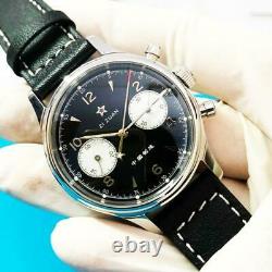 SEAGULL 1963 D304 Sapphire Dial Chrono Mechanical Mens Watch Black