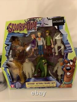 Scooby Doo Action Figure Friends & Foes 10 pack Collection Rare Vintage New Gift