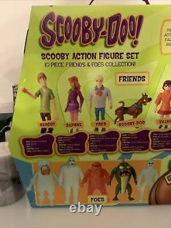 Scooby Doo Action Figure Friends & Foes 10 pack Collection Rare Vintage New Gift