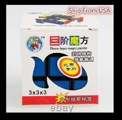 Shengshou 3x3x3 Magic Cube 3x3 Puzzle Ultra smooth Spring Speed Black Xmas Gift
