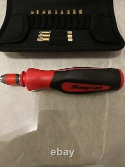 Snap On Pop Up Screwdriver And Diamond Bit Set In Pouch NEW Christmas Gift