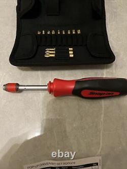 Snap On Pop Up Screwdriver And Diamond Bit Set In Pouch NEW Christmas Gift