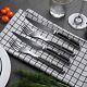 Steak Knife And Forks Set Serrated Japanese Damascus Steel Dinner Slicer Cutlery