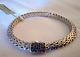 Sterling Silver Bracelet-john Hardy-classic Chain With Sapphires-new With Tags