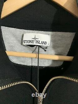 Stone Island Zip Cardigan, Black 3XL Christmas Gift Idea