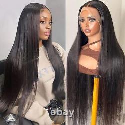 Straight Human Hair Wigs Christmas Gift Free Part HD Transparent Lace Front Wigs
