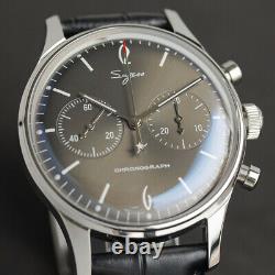 Sugess 40MM Convex Mineral Glass Chronograph Watch Seagull 1963 SU1901F003GN/SN