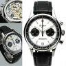 Sugess 40mm Race Panda Chronograph Mechanical Watch Seagull 1963 Supank002gn/sn