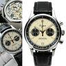 Sugess 40mm Race Panda Chronograph Mechanical Watch Seagull 1963 Supank005gn/sn