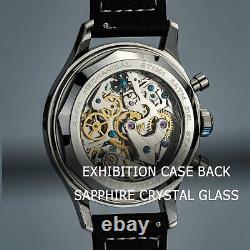 Sugess 40MM Race Panda Chronograph Mechanical Watch Seagull 1963 SUPANK005GN/SN