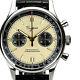 Sugess 40mm Racing Champagne Gold Panda Swan Neck Mechanical Watch Seagull 1963