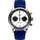 Sugess 40mm Racing Panda Swan Neck Blue X Black 2 Band Chrono Mechanical Watch