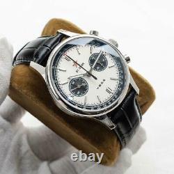 Sugess 40mm Swan Neck Panda Chrono Mechanical Watch Seagull 1963 SUPANK006SN