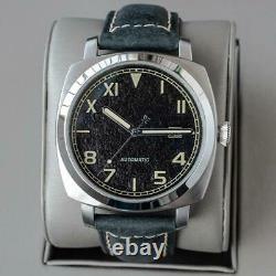 Sugess 43mm Gustav Becker California Dial TOUGH Mens PAM Mechanical Watch Silver
